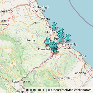 Mappa Contrada colle ionne, 65019 Pianella PE, Italia (8.41273)