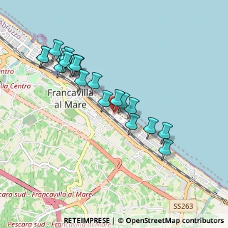 Mappa Via Gabriele D'Annunzio, 66023 Francavilla al Mare CH, Italia (0.9775)