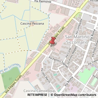 Mappa Via F .Turati, 17/A, 27028 San Martino Siccomario, Pavia (Lombardia)
