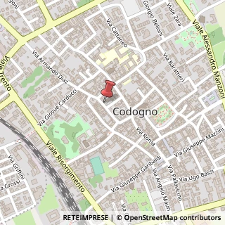Mappa Via Dante Alighieri, 25, 26845 Codogno LO, Italia, 26845 Codogno, Lodi (Lombardia)