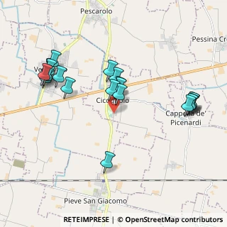 Mappa Piazza G. Fadigati, 26030 Cicognolo CR, Italia (2.088)