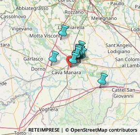 Mappa 27100 Pavia PV Italia, 27028 San Martino Siccomario PV, Italia (6.04083)