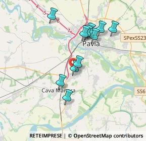 Mappa 27100 Pavia PV Italia, 27028 San Martino Siccomario PV, Italia (3.33091)