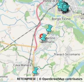 Mappa 27100 Pavia PV Italia, 27028 San Martino Siccomario PV, Italia (2.9935)
