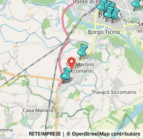 Mappa 27100 Pavia PV Italia, 27028 San Martino Siccomario PV, Italia (2.89364)