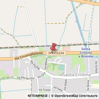 Mappa Via cascine, 27010 Santa Cristina e Bissone, Pavia (Lombardia)