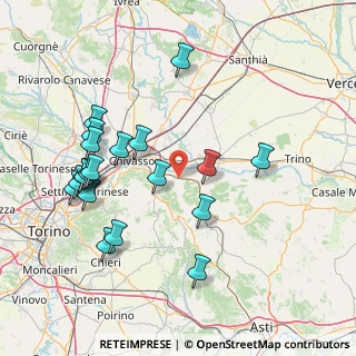 Mappa Via G. Pascoli, 10020 Lauriano TO, Italia (16.666)