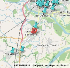 Mappa Via Guglielmo Marconi, 27028 San Martino Siccomario PV, Italia (2.71357)