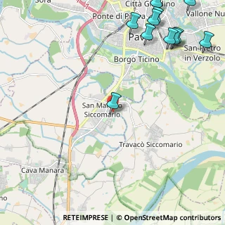 Mappa Via Guglielmo Marconi, 27028 San Martino Siccomario PV, Italia (3.36083)