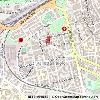 Mappa Viale Asiago, 8/D, 46100 Mantova, Mantova (Lombardia)