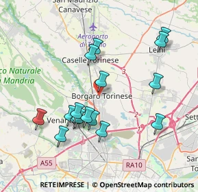 Mappa Viale Martiri della Libertà, 10071 Borgaro Torinese TO, Italia (3.76813)