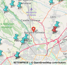 Mappa Viale Martiri della Libertà, 10071 Borgaro Torinese TO, Italia (7.05778)