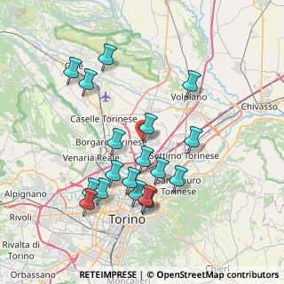 Mappa Via Marconi, 10079 Mappano TO, Italia (7.52278)