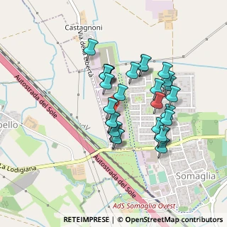 Mappa Via delle Industrie, 26867 Somaglia LO, Italia (0.375)