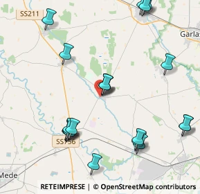 Mappa Viale Garibaldi, 27030 Ottobiano PV, Italia (4.7455)