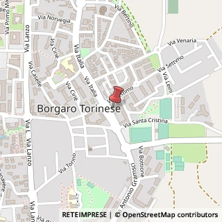 Mappa Via Antonio Gramsci, 11, 10071 Borgaro Torinese, Torino (Piemonte)