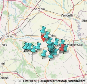 Mappa Via Piave, 15020 Gabiano AL, Italia (11.0575)