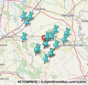 Mappa Via Piave, 15020 Gabiano AL, Italia (11.37294)