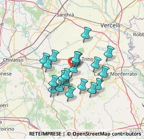 Mappa Via Piave, 15020 Gabiano AL, Italia (10.6215)