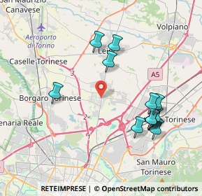 Mappa Strada Cuorgnè, 10072 Caselle torinese TO, Italia (3.97917)