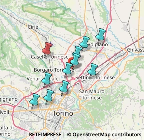 Mappa Strada Cuorgnè, 10072 Caselle torinese TO, Italia (5.67636)