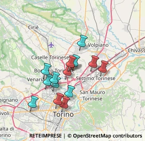 Mappa Strada Cuorgnè, 10072 Caselle torinese TO, Italia (5.80857)