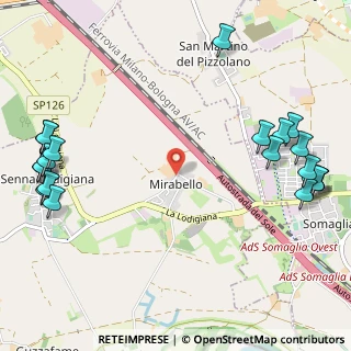 Mappa Via Mancini, 26856 Senna lodigiana LO, Italia (1.551)