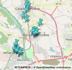 Mappa Piazza Vittorio Veneto, 10071 Borgaro Torinese TO, Italia (1.9575)