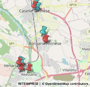 Mappa Piazza Vittorio Veneto, 10071 Borgaro Torinese TO, Italia (2.46077)
