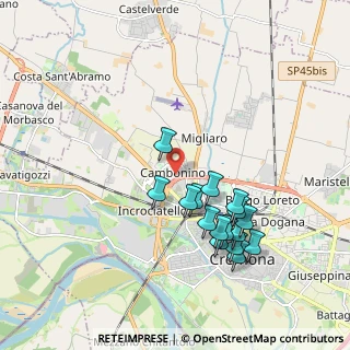 Mappa Via Pietro Perugino, 26100 Cremona CR, Italia (1.85563)