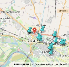 Mappa Via Pietro Perugino, 26100 Cremona CR, Italia (2.16231)