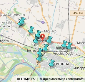 Mappa Via Pietro Perugino, 26100 Cremona CR, Italia (1.59923)