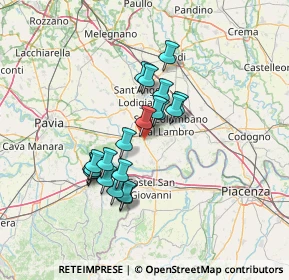 Mappa Strada Provinciale ex Strada Statale 412 della Val Tidone, 27010 Santa Cristina e Bissone PV, Italia (10.983)