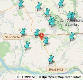 Mappa Strada Provinciale ex Strada Statale 412 della Val Tidone, 27010 Santa Cristina e Bissone PV, Italia (4.60313)