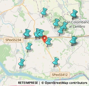 Mappa Strada Provinciale ex Strada Statale 412 della Val Tidone, 27010 Santa Cristina e Bissone PV, Italia (3.70824)