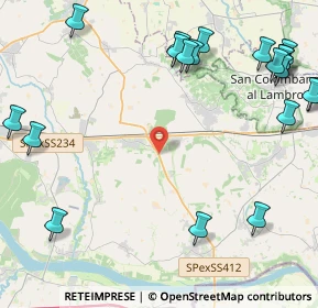 Mappa Strada Provinciale ex Strada Statale 412 della Val Tidone, 27010 Santa Cristina e Bissone PV, Italia (6.08)