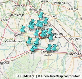 Mappa Via Veneto, 27014 Corteolona PV, Italia (9.418)