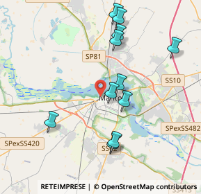 Mappa Via Monsignor Luigi Martini, 46100 Mantova MN, Italia (3.90727)