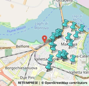 Mappa Via Monsignor Luigi Martini, 46100 Mantova MN, Italia (0.9725)