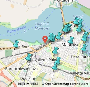 Mappa Via Monsignor Luigi Martini, 46100 Mantova MN, Italia (1.123)
