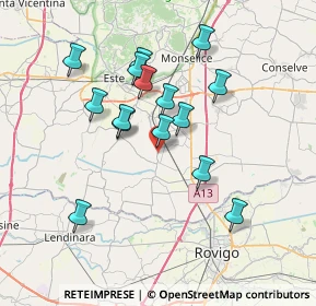 Mappa Via Giorgio Perlasca, 35040 Granze PD, Italia (6.54067)