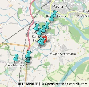 Mappa Via Partigiani, 27028 San Martino Siccomario PV, Italia (1.565)