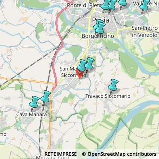 Mappa Via Partigiani, 27028 San Martino Siccomario PV, Italia (2.85333)