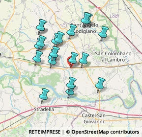 Mappa Via Giuseppe Verdi, 27014 Corteolona e Genzone PV, Italia (6.802)