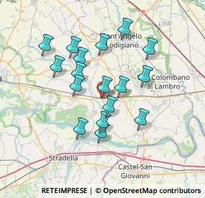 Mappa Via G. Verdi, 27014 Corteolona e Genzone PV, Italia (6.19529)