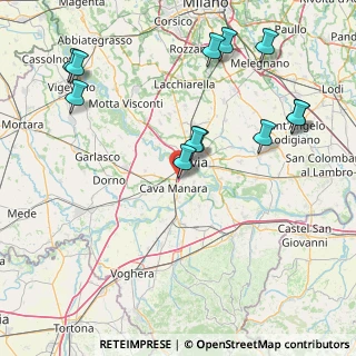 Mappa Tangenziale Ovest di Pavia, 27028 San Martino Siccomario PV, Italia (18.66833)