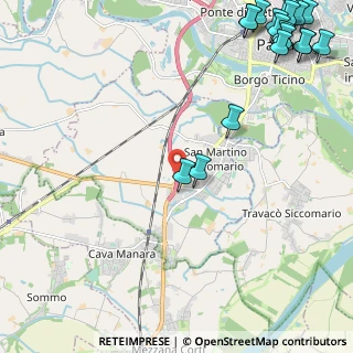 Mappa Tangenziale Ovest di Pavia, 27028 San Martino Siccomario PV, Italia (3.51833)