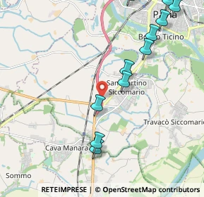 Mappa Tangenziale Ovest di Pavia, 27028 San Martino Siccomario PV, Italia (2.46091)