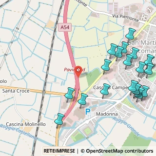 Mappa Tangenziale Ovest di Pavia, 27028 San Martino Siccomario PV, Italia (0.715)
