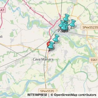 Mappa Tangenziale Ovest di Pavia, 27028 San Martino Siccomario PV, Italia (3.25818)
